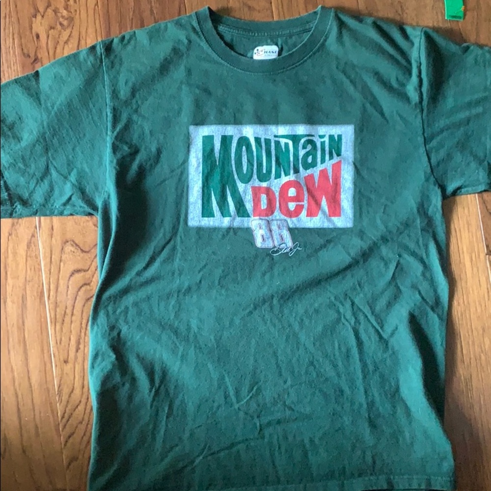 Dale Jr Mountain Dew racing tee